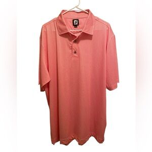 FootJoy Men's Pink Patterned Polo Shirt. Size extra large.‎ Good condition